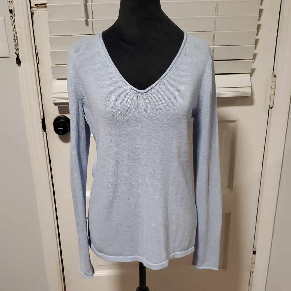 Old Navy Blue V-Neck Sweater